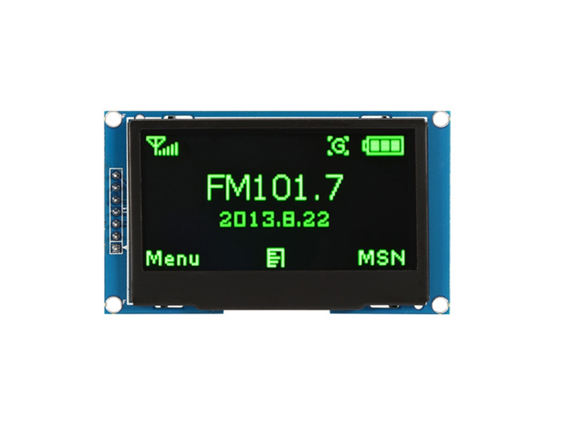 Módulo De Pantalla Oled De 2,42 Pulgadas, 128x64, Periférico Con Interfaz Serie Iic I2c (verde)