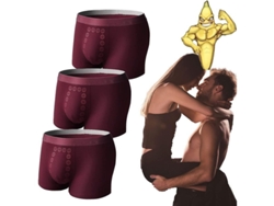 2026-3pcs Calzoncillos Para Hombre Con Terapia De Campo Energético Eft, Magnéticos Y Tourmalina, Mejora La Circulación Sangría