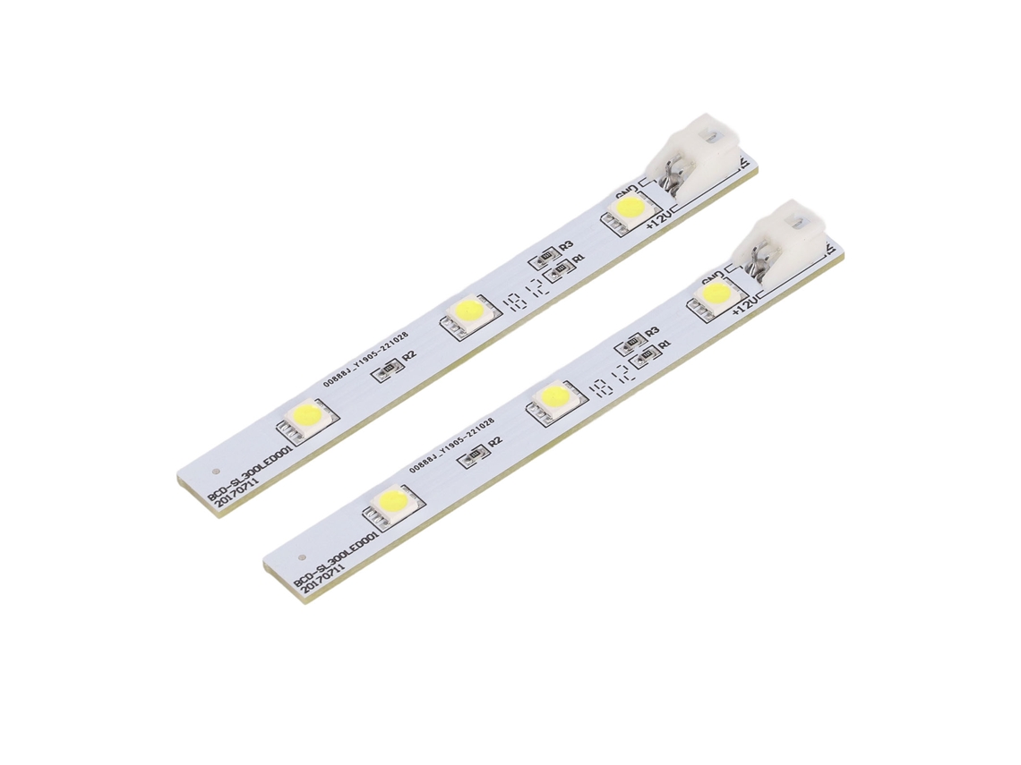 2026 2 Piezas Panel LED para refrigerador y congelador, respetuoso con la vista, tira LED para Electrolux BCD SL300LED001 DC12V