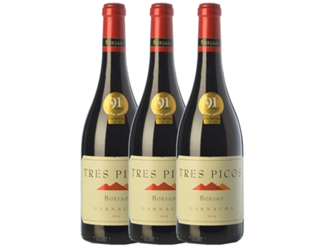 Vino BORSAO Borsao Tres Picos Grenache Campo De Borja Joven (0.75 L - 3 unidades)