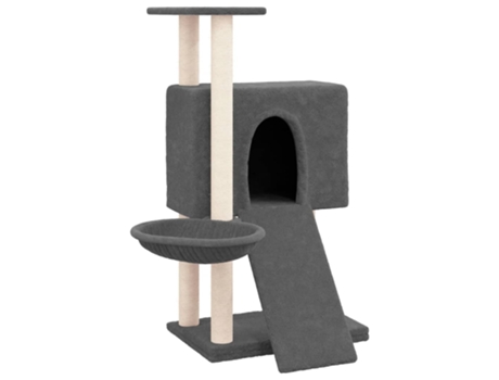 Rascador Para Gatos VIDAXL Con Postes De Sisal Gris Oscuro 96 cm