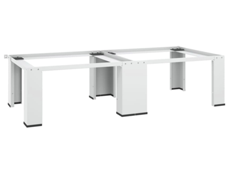vidaXL Pedestal doble de la lavadora y la secadora blanco