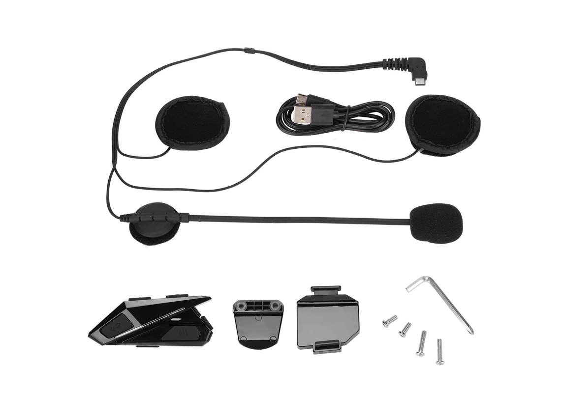 Fone De Ouvido Bluetooth Para Capacete De Moto Yz06 Hands Free Estéreo Com Microfone Csr E Bateria 450mah