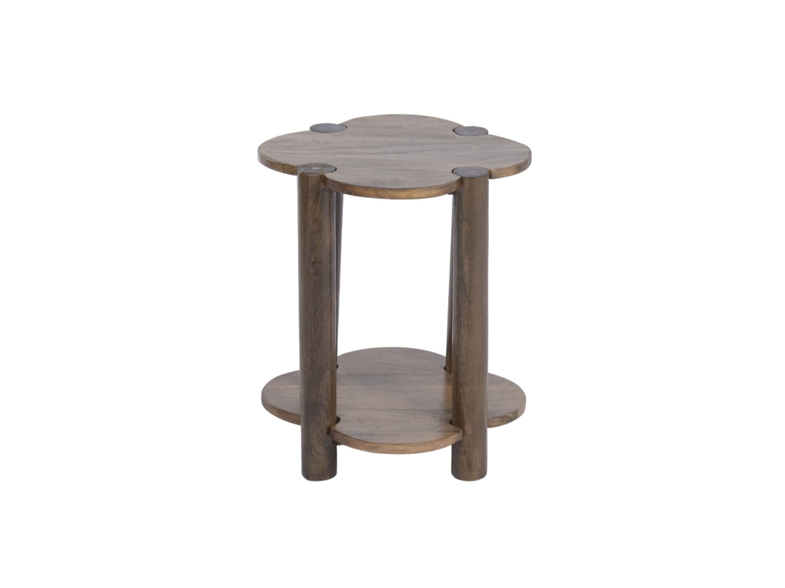 Mesita Auxiliar Mango Natural Marron 40x40x47cm