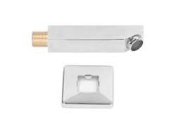Grifo de bañera (conector G1/2 de latón, montaje en pared rectangular)