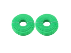 2 Unidades De Alambre De Corte De Nailon De 100 M Y 1,6 Mm Para Cortacésped Eléctrico De Jardín (verde)