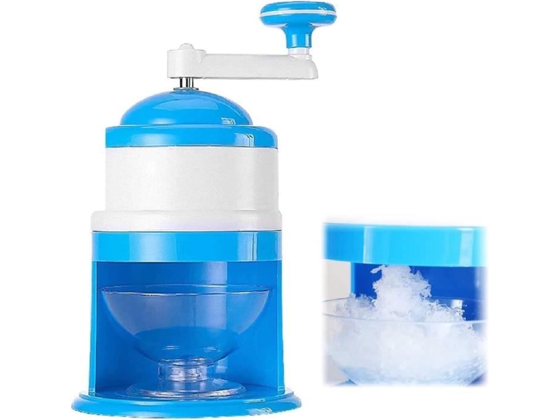 Batidora de hielo con manivela portátil, máquina trituradora de hielo, Mini afeitadora de hielo antideslizante para P3459 TRAHOO