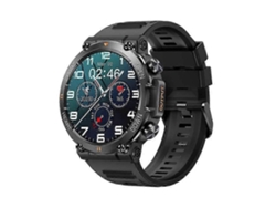 Reloj inteligente militar para hombre, resistente, con monitor de ritmo cardíaco y monitor de actividad física para bicicleta eléctrica (contestar/hacer llamadas)