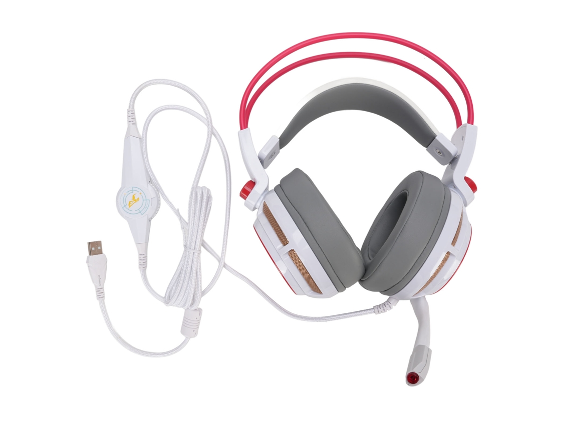 7.1 Auriculares De Juego Con Sonido Envolvente Usb Con Vibración Y Luz Led Para Juegos