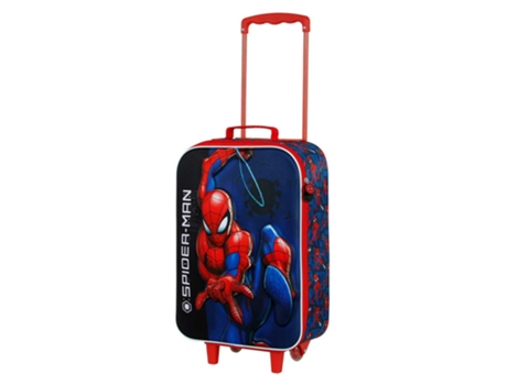 Spiderman Speed Maleta Trolley Soft 3D, Rojo KARACTERMANIA