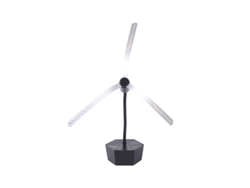 Repelente De Moscas Y Mosquitos Negro De 3 Palas, Recargable, Ventilador Repelente Físico Para Exterior