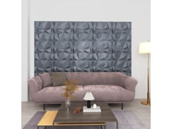 Paneles de pared 3D (12 unidades, 50 x 50 cm, 3 m²), color gris diamante, WSD378547 Lovely Home