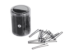 300 Piezas Pinzas U Delgadas Onduladas De Moda Para Peinado Herramientas De Estilo Diy (negro S)