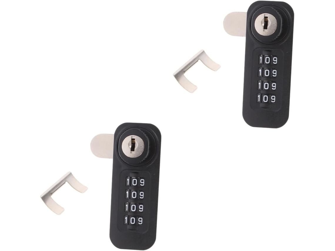 Cerradura Mecánica De Acero De 2 Piezas Con Combinación Numérica Para Armarios Y Taquillas.