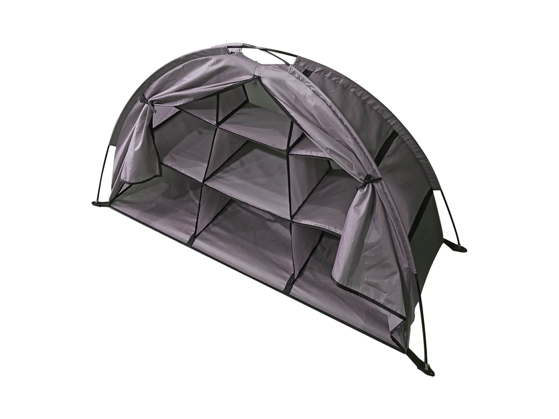 RNEMITERY Organizador de Zapatos para Acampar 9 Estantes Capacidad Grande Armario Plegable Portátil