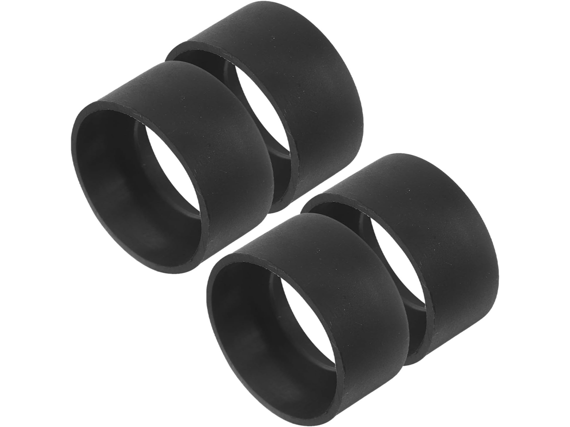 Juego De 4 Protectores De Ocular De Goma Negra Para Microscopio Y Telescopio