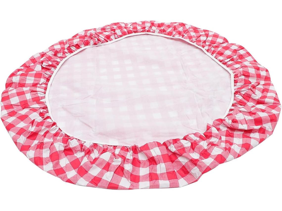 Mantel Redondo De Lino Y Pvc, Impermeable Lavable, Fácil Limpiar, Ideal Para Comidas Familiares O