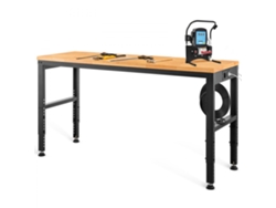 Banco de trabajo industrial Tekmaquinas 183x64cm Madera y acero con altura regulable