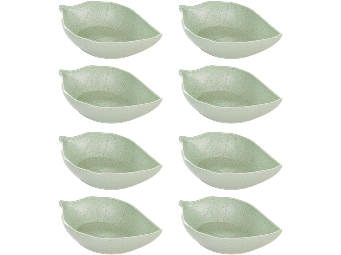 Juego de 8 platos laterales en forma de hoja - 11,5 cm MEOIRUERY