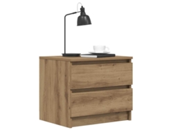 2 mesitas de noche | Mesita de noche | Mesita de noche de madera de roble artesanal