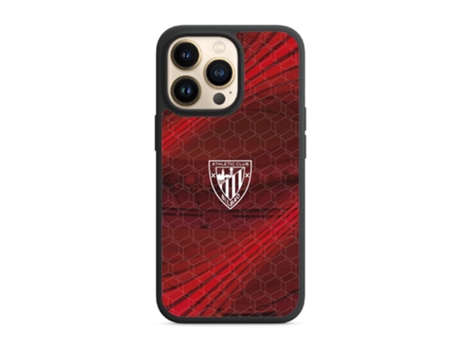 Funda Móvil Oficial Athletic Club para iPhone 13 Pro PHONECASES3D Piel Sintética Negro