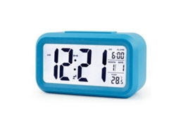 Reloj despertador digital LED Baok-reloj con luz nocturna, indicador de temperatura, función de repetición de alarma y fecha, ideal para niños y estudiantes.