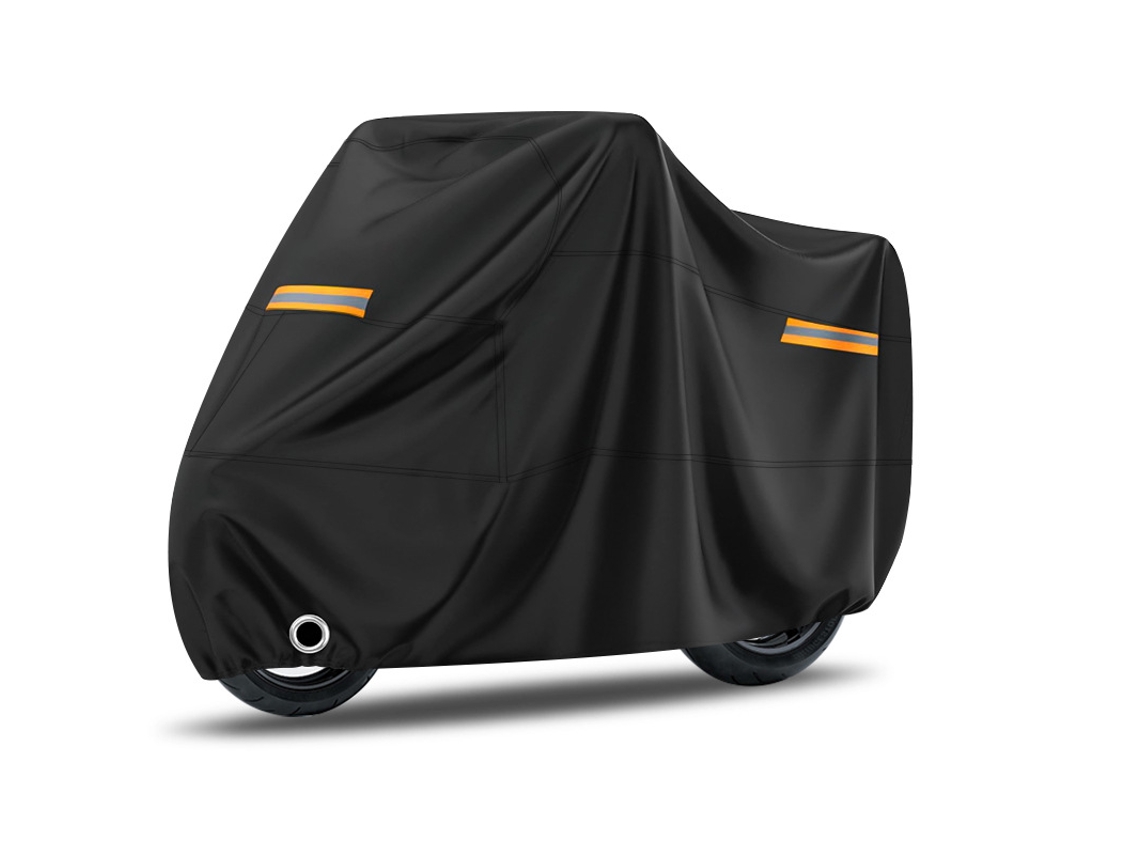 Funda para motocicleta a prueba de polvo y sol de 190 t, impermeable, para coche y vehículo eléctrico (m 200 x 90 x 100 cm) Cuich