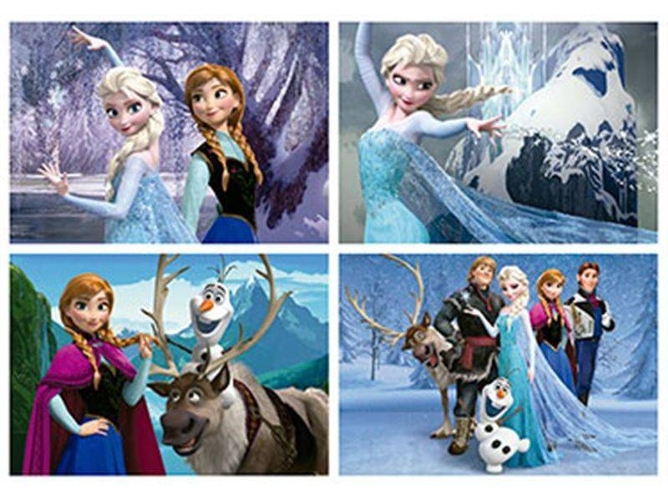 Conjunto de 4 Puzzles EDUCA BORRAS Frozen