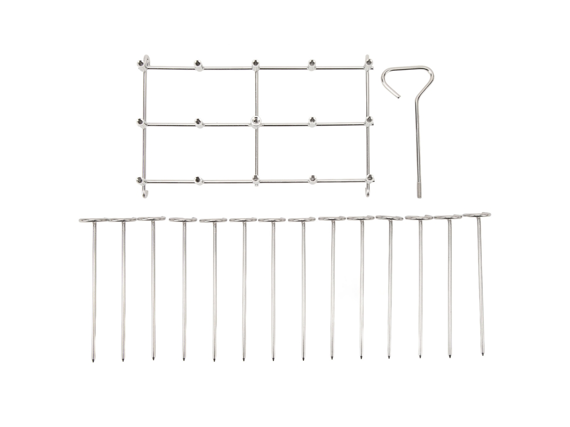 Soporte De Acero Inoxidable Para Brochetas Para Freidora Ninja Dz201 Dz401 Foodi De 8 Cuartos De Galón