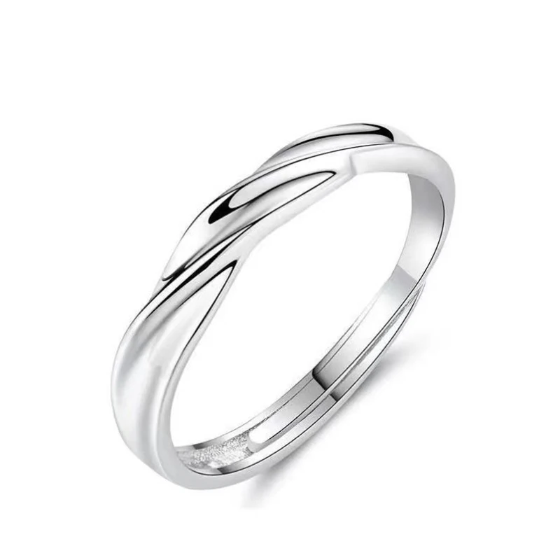 Anillo Ajustable Con Diseño Moderno Y Retorcido, Anillo De Moda Para Hombre.