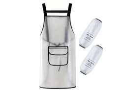 2 Unidades Delantal De Trabajo Impermeable En Tpu Resistente, Ropa Duradera Extra Larga Con Delantal Con Pechera Ajustable Para Lavado De Platos, Labo