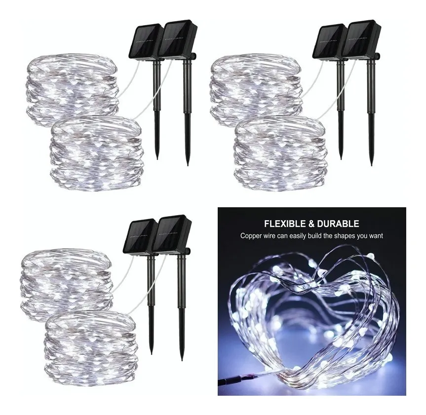 Nuevas luces LED para patio o jardín, 30 m, vayotoy