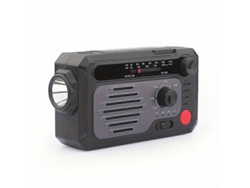 Rádio De Emergência Para Uso Externo, Portátil E Recarregável, Pequeno Rádio Movido A Energia Solar, Rádio Autoalimentado Por Manivela.
