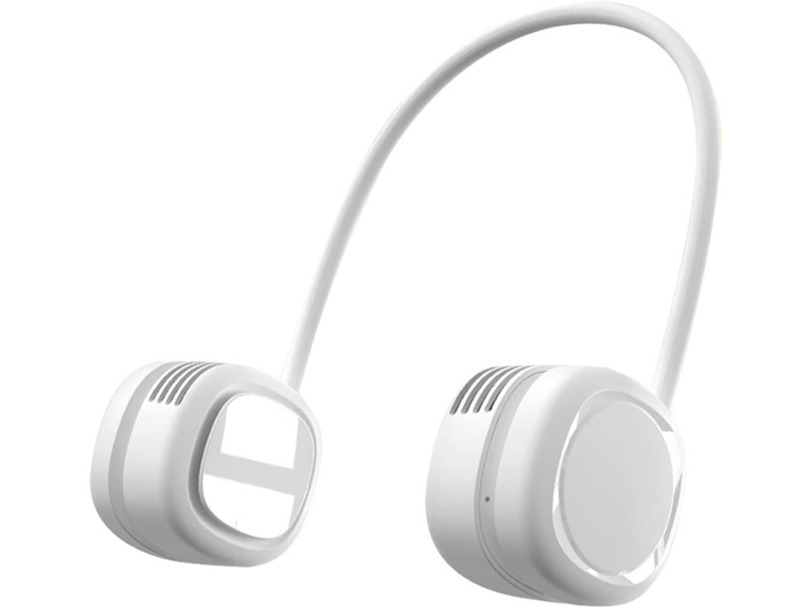 Ventilador De Cuello Portátil Ventilador Giratorio 360° Recargable Por Usb 3 Velocidades Mini Sin Aspas