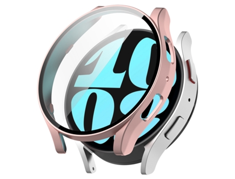 Pieza Samsung Galaxy Watch6 de 44 mm + película protectora para reloj incorporada (oro rosa)