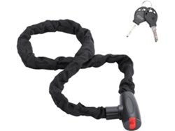Cadena Para Candado De Bicicleta Harilla, Robusta Ligera, Con Dos Llaves, Portátil, Negra, Antirrobo, Fácil