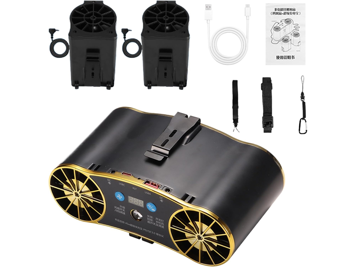 Ventilador Usb | Luz Para Camping, Playa, Jardín, Viajes Y Construcción.