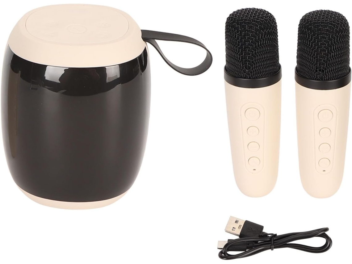 Micrófono Con Altavoz, Conjunto De Altavoces Estéreo Con Subwoofer Y Micrófono Con Doble Cordón.