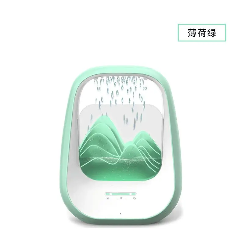 Altavoz Bluetooth Inteligente Para Dormir (verde Menta) Con Ruido Blanco Y Humidificador, Diseño Mountain View.
