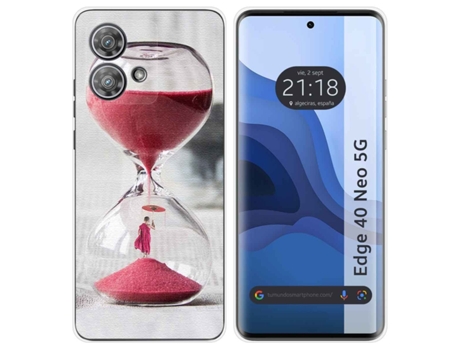 Funda Diseño Reloj para Motorola Edge 40 Neo 5G TUMUNDOSMARTPHONE Silicona Multicolor