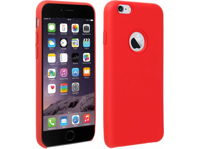 Funda iPhone 6, 6s AVIZAR Silicona Rojo
