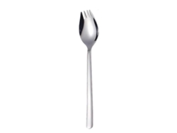 Juego multifuncional 2 en 1: cuchara-tenedor, tenedor, pasta, ensalada de frutas, utensilio de cocina para restaurantes.