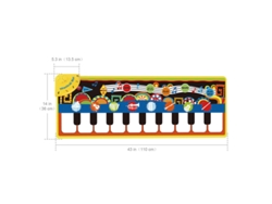 Tapete musical con piano de 19 teclas, teclado infantil, juguete educativo para la primera infancia, tapete de baile con pedal. Stelasplen