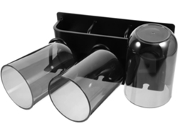 Organizador de cepillos de dientes de aluminio, de pared, sin clavos, duradero, con espacio para cepillos de dientes Gokoco