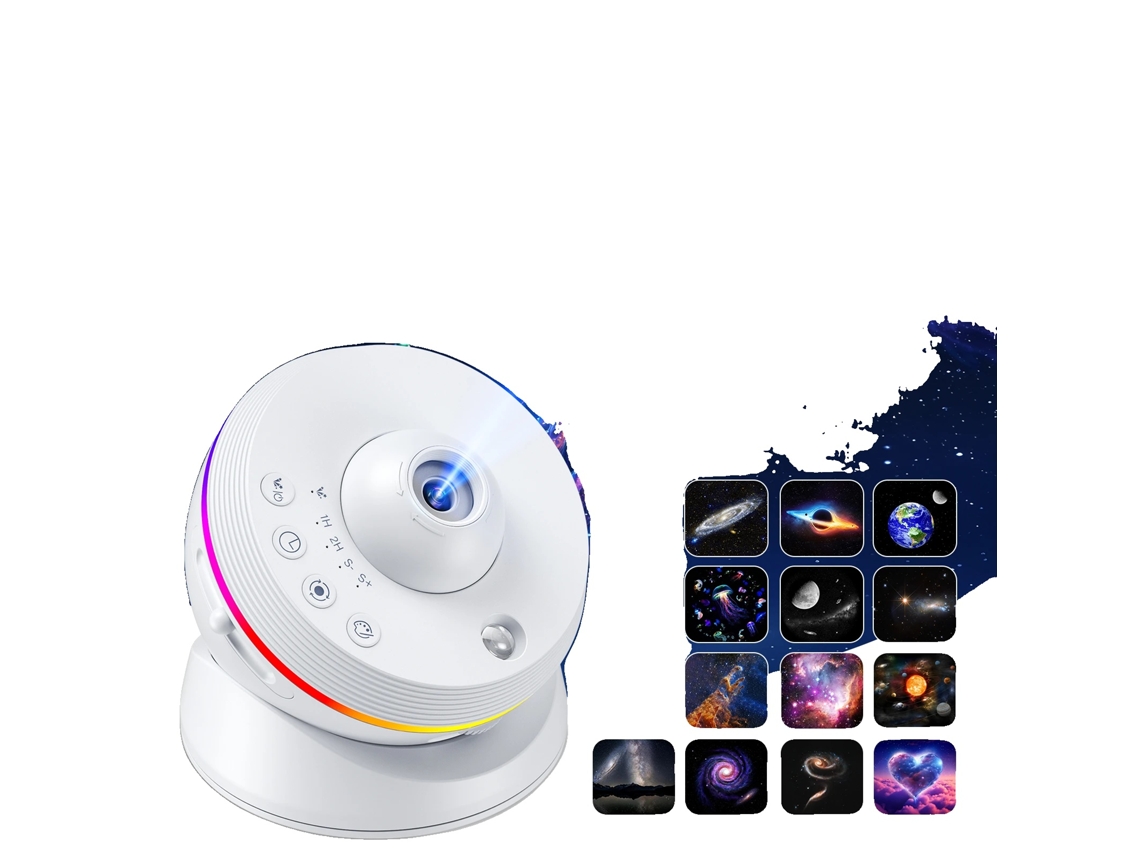 Proyector de cielo estrellado, 13 escenas celestiales, 6 modos de iluminación, A