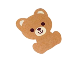 Pegatina de baño con forma de oso que elimina olores y refresca el aire.