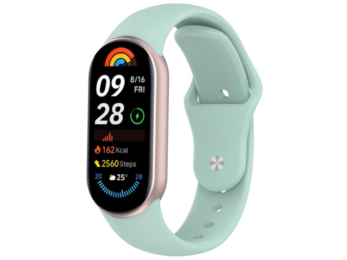 Bracelete Para Xiaomi Smart Band 10/9/8 - Silicone - Fivela Reversa Azul Fosco