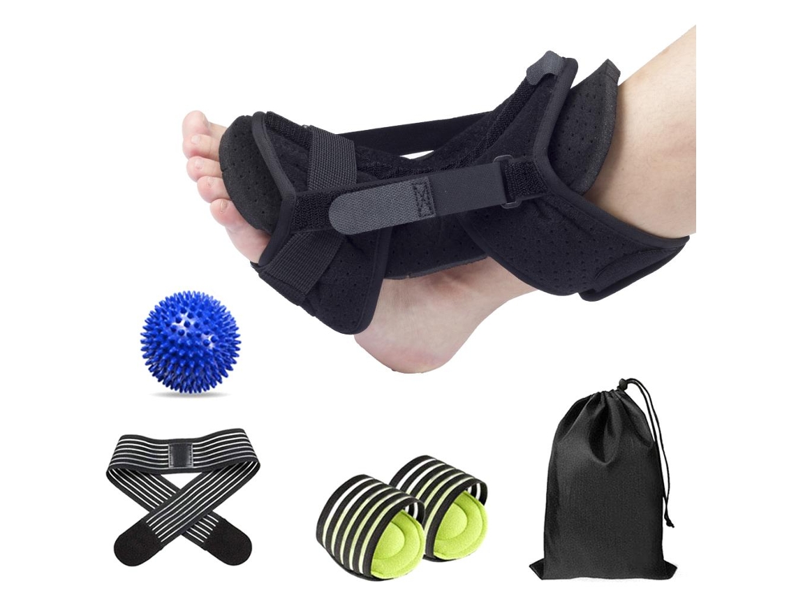 Yncm-órtesis Mejorada Para Fascitis Plantar, Férula Fija Para Tobillo Y Pie Con Almohadillas Para El Arco.