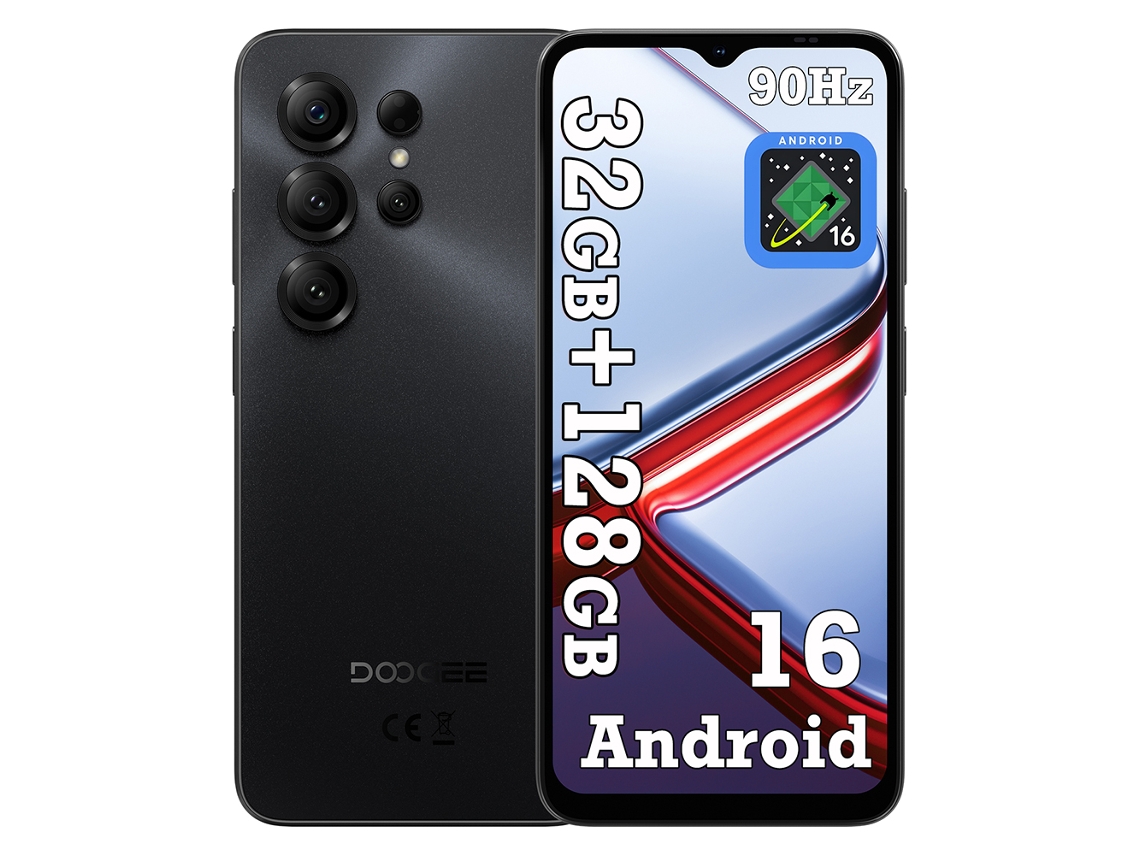 Smartphone Doogee Note56x Pro 4G 6.56'' 32GB 128GB Android 16 - Negro