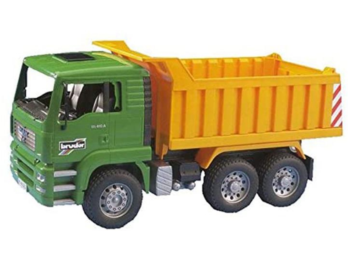Camión de transporte de Jugar BRUDER Man Tga Amarillo y Verde (Edad Mínima: 3 - Transportes)